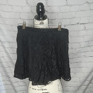 Mudd Black Lace Shorts NWT Junior Small